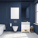 Relaxdays Countertop with Sink L60.5xW60xH33cm Natural