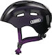 Abus Youn-i 2.0 Schwarz-Lila Fahrradhelm Kinder Größe S