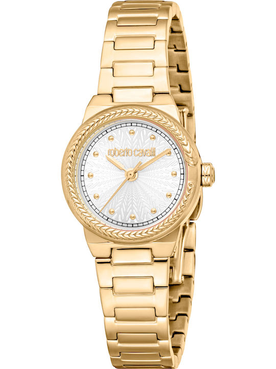 Roberto Cavalli Women's Watch with Gold Metal Bracelet