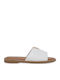 Women's Flat Sandals in White Color
