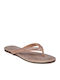 Flache Sandalen für Damen in Gold Farbe