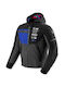 Rev'IT Haste H2O Men's Motorcycle Jacket Softshell 4 Seasons Waterproof Back/Blue