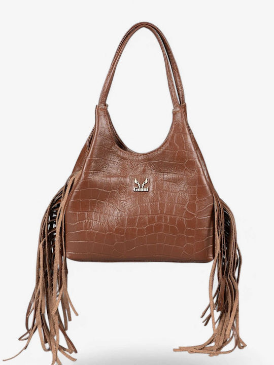 Genui Leather Δερμάτινη Γυναικεία Τσάντα Χειρός...