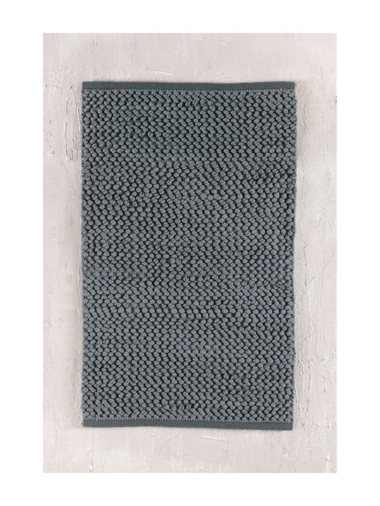 Rythmos Πατάκι Μπάνιου Βαμβακερό Archi Grey 120-195-010 Γκρι 50x80εκ.
