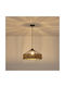 Eurolamp Helios Ceiling Light Black with Rope for E27 Socket 40x130x130cm
