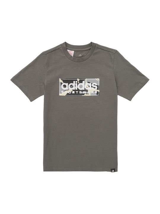 adidas Tricou Pentru Copii Bej Camo Linear Graphic