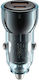 XO Car Charger 60W Fast Charging with Ports: 1xUSB 1xType-C Blue Color