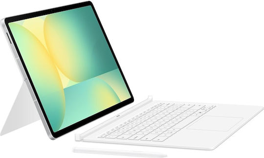 Samsung Flip Cover Dauerhafte mit Tastatur Weiße (Galaxy Tab S10 FE+)