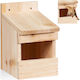 Căsuță decorativă din lemn pentru păsări 20 X 12 X 15,5 cm Naturală
