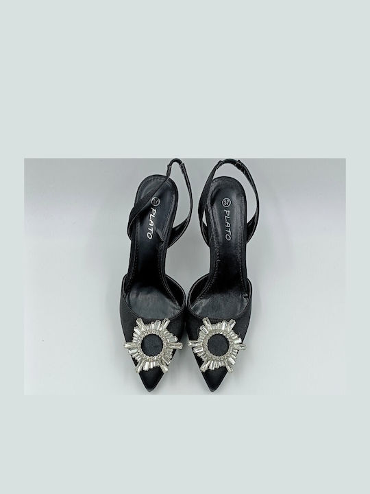 Pointed Toe Stiletto Black High Heels