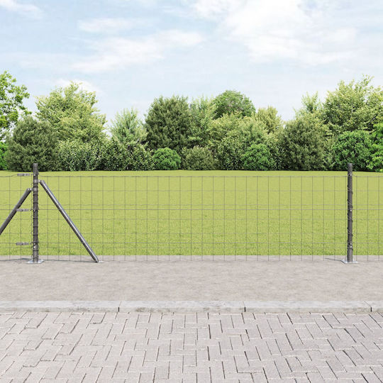 vidaXL Drahtgeflecht Verzinkt Gray 0.6x25m