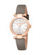 Roberto Cavalli Women's Watch with Gray Leather Strap