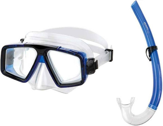 Mares Starfish Tauchmaske aus Silikon mit Schnorchel Blau