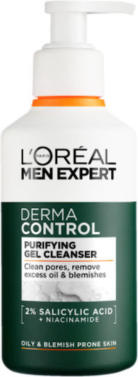 L'Oreal Paris Men Expert Derma Control Facial Cleansing Gel For Men Against Imperfections & Oil Control 260ml