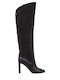 Leather High Heel Women's Boots  Adriana Black