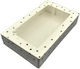 Punctat & Fereastră Alimente Hârtie Cutie pentru Cadou Alb 20x12x20cm.