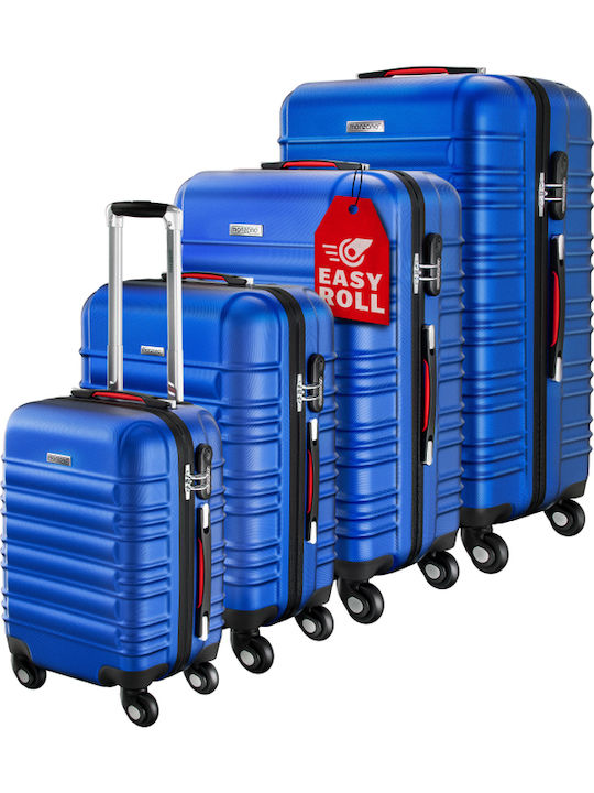 Set de bagaje Monzana ABS bleumarin 4 piese 48 x 35 x 20 cm 55 x 40 x 25 cm 66 x 45 x 28 cm 75 x 50 x 32 cm