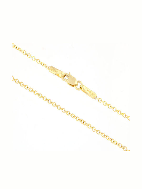 Al'Oro Gold Chain Neck 14K Thin Thickness 1.7mm and Length 60cm