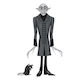 Nosferatu Toony Terrors Contele Orlok Ediție Ecran Argintiu 15cm