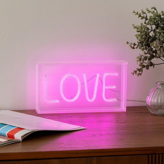 Decorative Lamp Love Pink