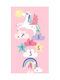 Douceur d'Intérieur Kinder Teppich Einhorn Rosa 60x120cm
