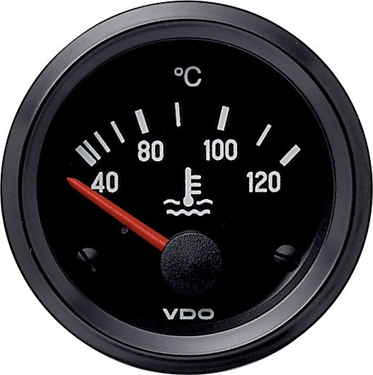 VDO Car Water Temperature Analog Instrument 52mm