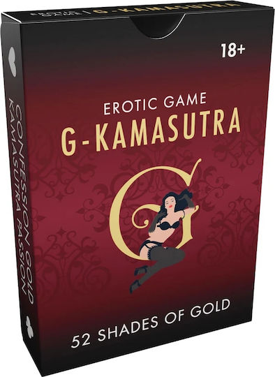 Ερωτικό Παιχνίδι Καρτών Ζευγάρια Mad Party Games G Kamasutra 52 Shades Gold Erotic Card Game