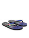 Open Toe Men's Flip Flops Blue