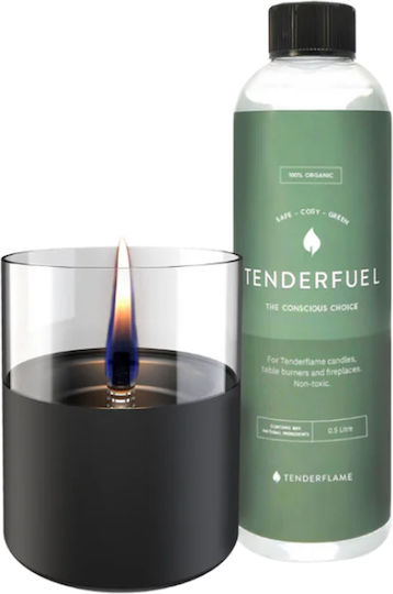 Tenderflame Desktop Bioethanol Fireplace Indoor Outdoor Black 10x11.5cm