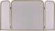 Zogometal Metallic Fireplace Screen with 3 Panels 50x23x53cm
