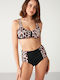 Set Bikini Ψηλόμεσο Animal Print Animal Print