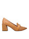 Leder Pumps Braun