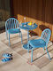 Outdoor-Stuhl Aluminium Wave Blue 2Stück 52x56x80.5εκ.