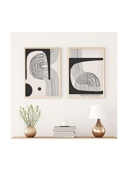 Pakketo Δίπτυχος Πίνακας Ελαιογραφία σε Καμβά 50x70cm