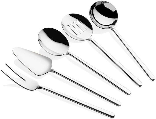 Hermia Inox Serving Utensil Set Silver 5pcs