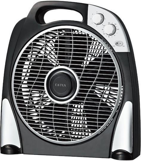 Estia Titanflow Box Fan 55W Διαμέτρου 30cm Μαύρο