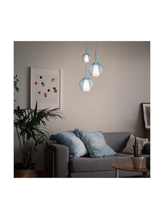 Ideal Lux Pendant Light Blue 28x28cm