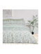 Das Home Coverlet Queen Size Cotton Green, White 220x240cm