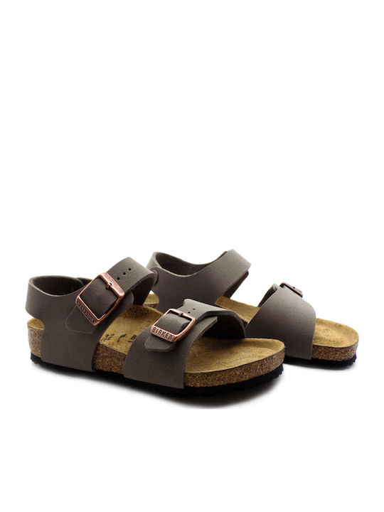 Birkenstock Παιδικά Πέδιλα New York Ανατομικά Χακί