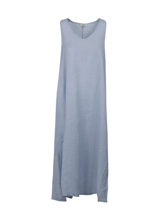 Rochie Maxi de Vară Albastră