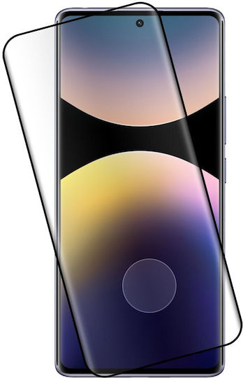 Idol 1991 3D 0.3mm Gehärtetes Glas Schwarz (Redmi Note 14 Pro 4G)