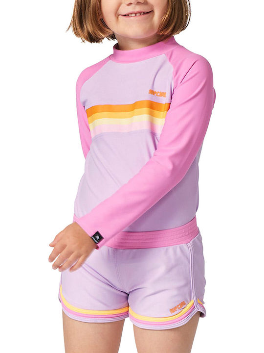 Rip Curl Kids Swimwear Long Sleeve Shirt Pink