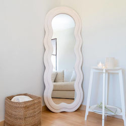 Flamingueo FLG-DE-59 Oglindă De Perete Asimetrică Bej 160x60cm