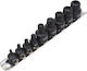 Set of XZN Bit Sockets M4-M18 Impact Type 1/4 3/8 9 Pieces