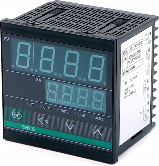 Ch902 Tempcontrol – Led Panel Temperature Controller 0–400°c 48–240v Ac Ssr Relay 96x96x78mm Type K Pt100 2 Alarms