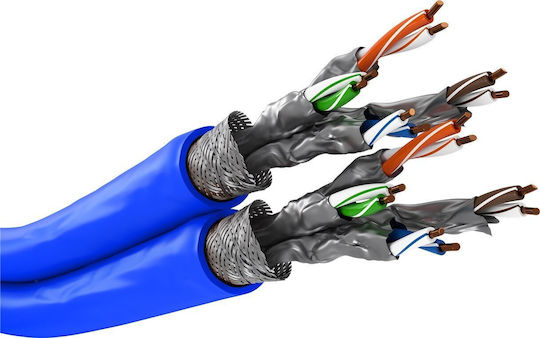 Goobay S/FTP Cat.7a Ethernet Network Cable 50m Blue