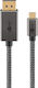 Goobay Braided USB 3.1 Video Cable USB-C Male - DisplayPort Black 1m 75707