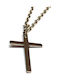 Amalfi Accessories Kreuz aus Stahl mit Kette