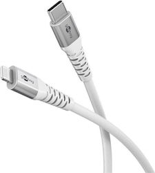 Goobay Braided USB-C to Lightning Cable 60W Λευ...