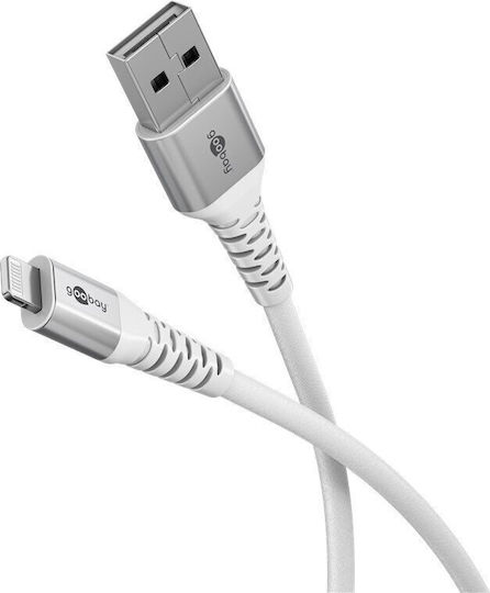 Goobay Braided USB-C to Lightning Cable 60W White 2m (74512)